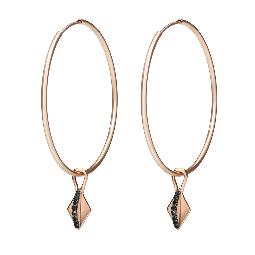 Harlequin Drop Hoops - Gillian Steinhardt Jewelry