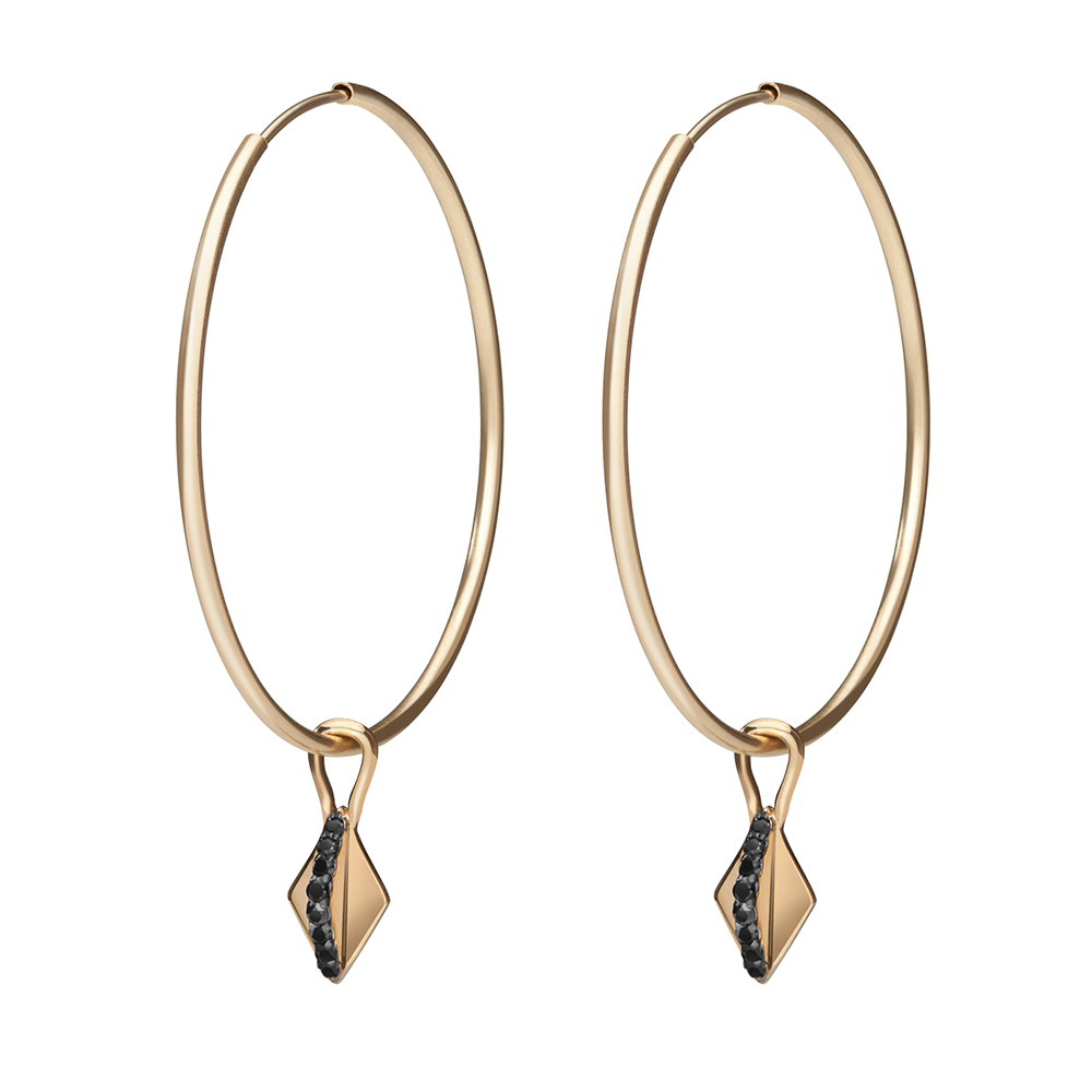 Harlequin Drop Hoops - Gillian Steinhardt Jewelry