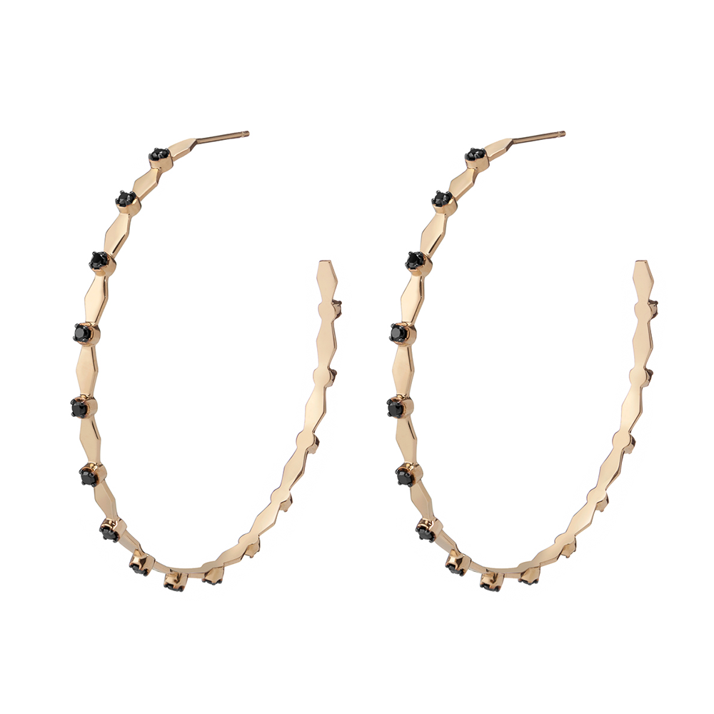 Large Harlequin Hoops - Gillian Steinhardt Jewelry