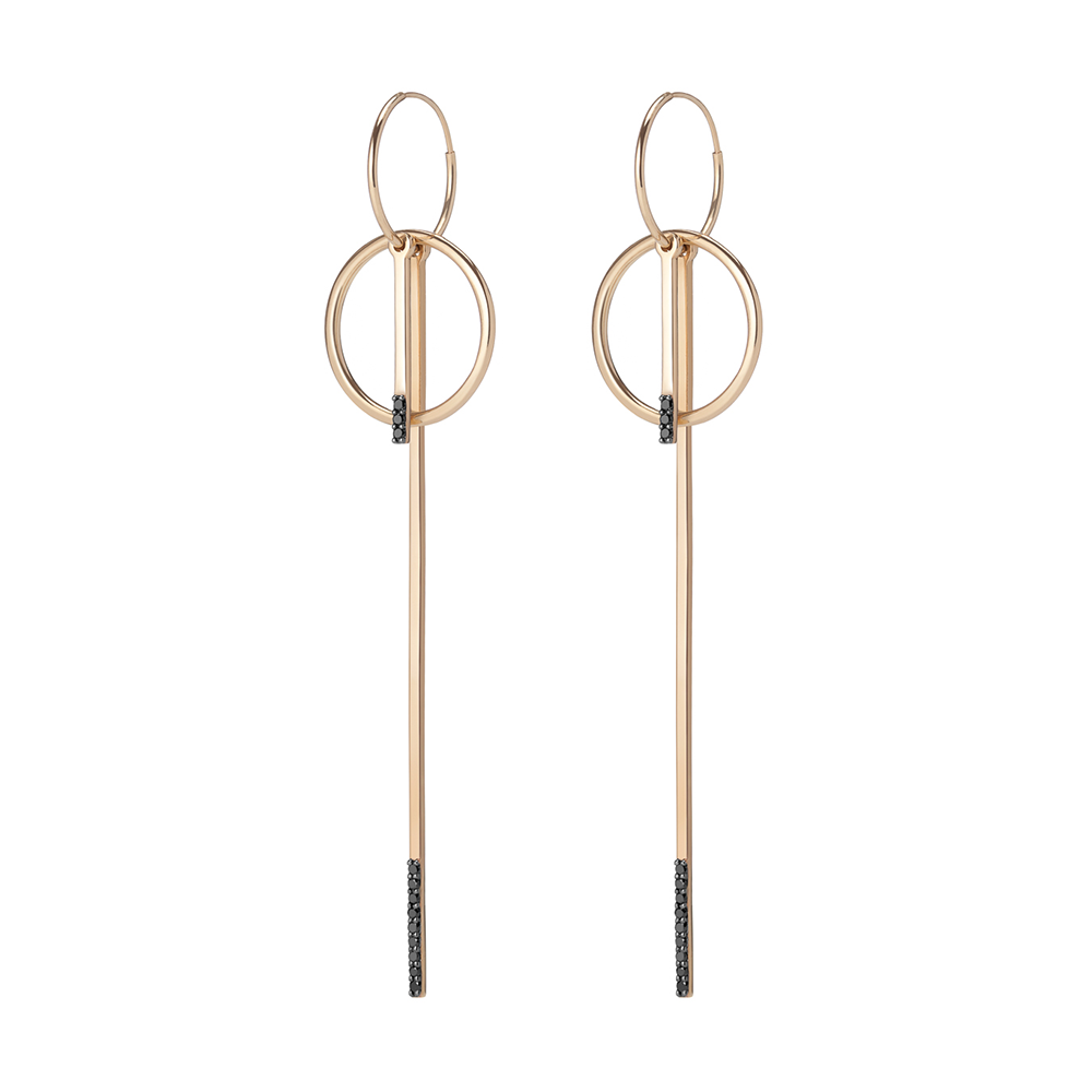 Linear Border Hoop Earring - Gillian Steinhardt Jewelry