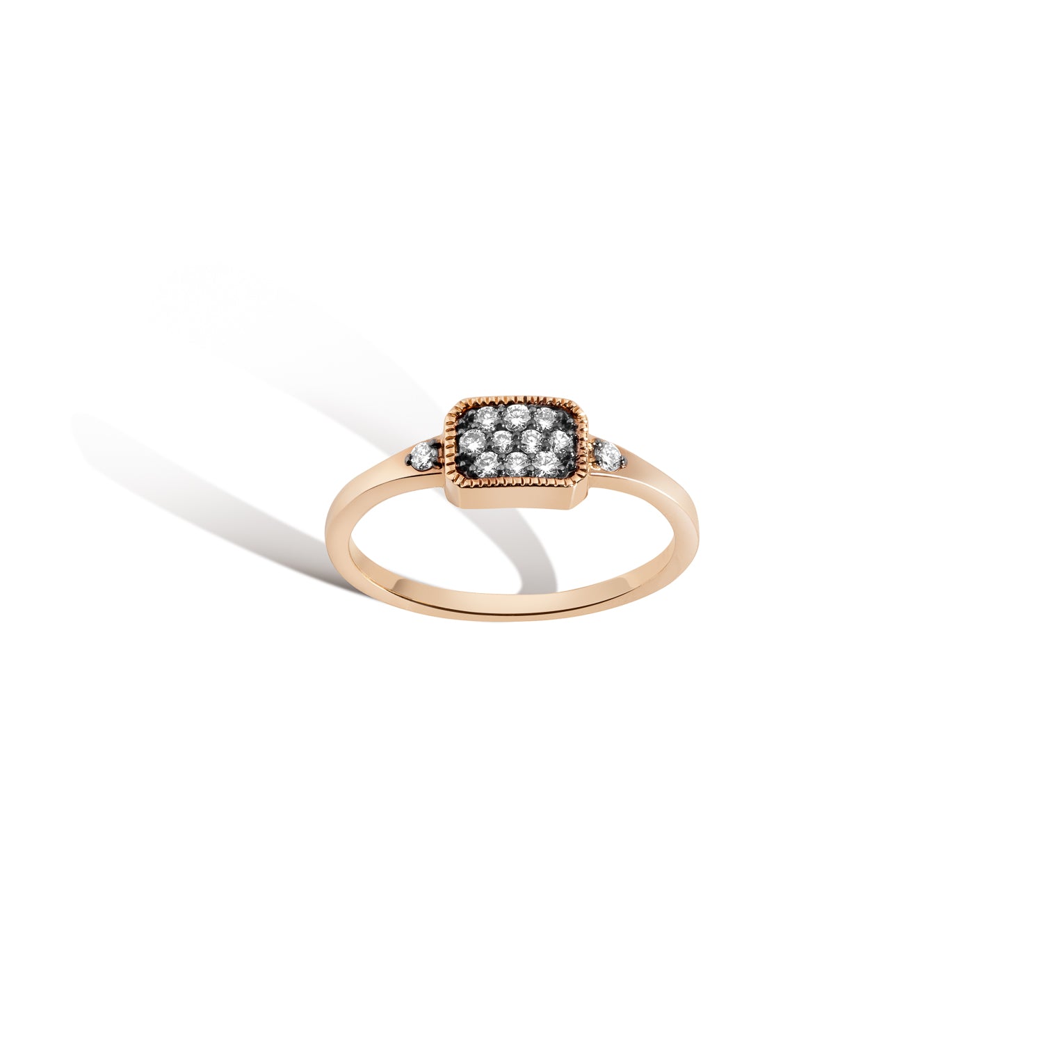 Teatro Pave Ring - White Diamonds - Gillian Steinhardt Jewelry