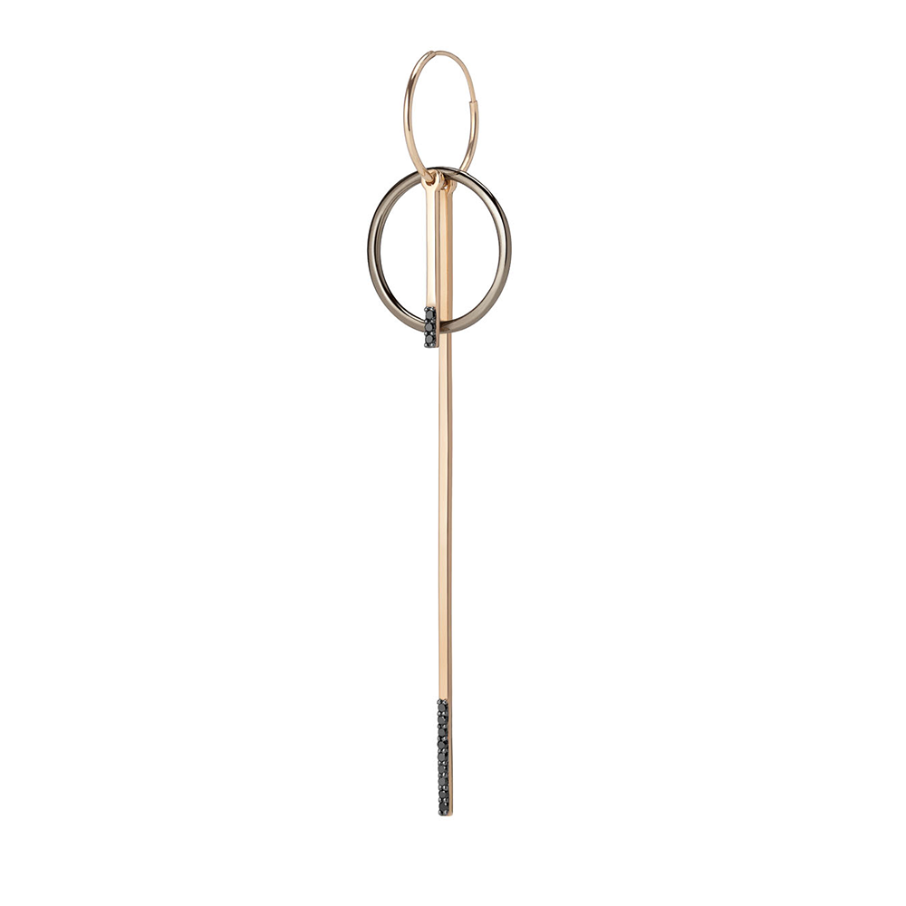 Linear Border Hoop Earring - Gillian Steinhardt Jewelry