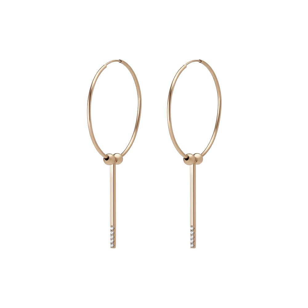 Triad Hoop Earring - Gillian Steinhardt Jewelry