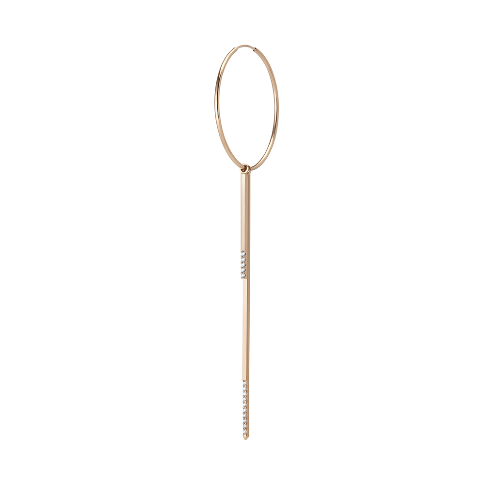 Bi-level Hoop Earring - Gillian Steinhardt Jewelry