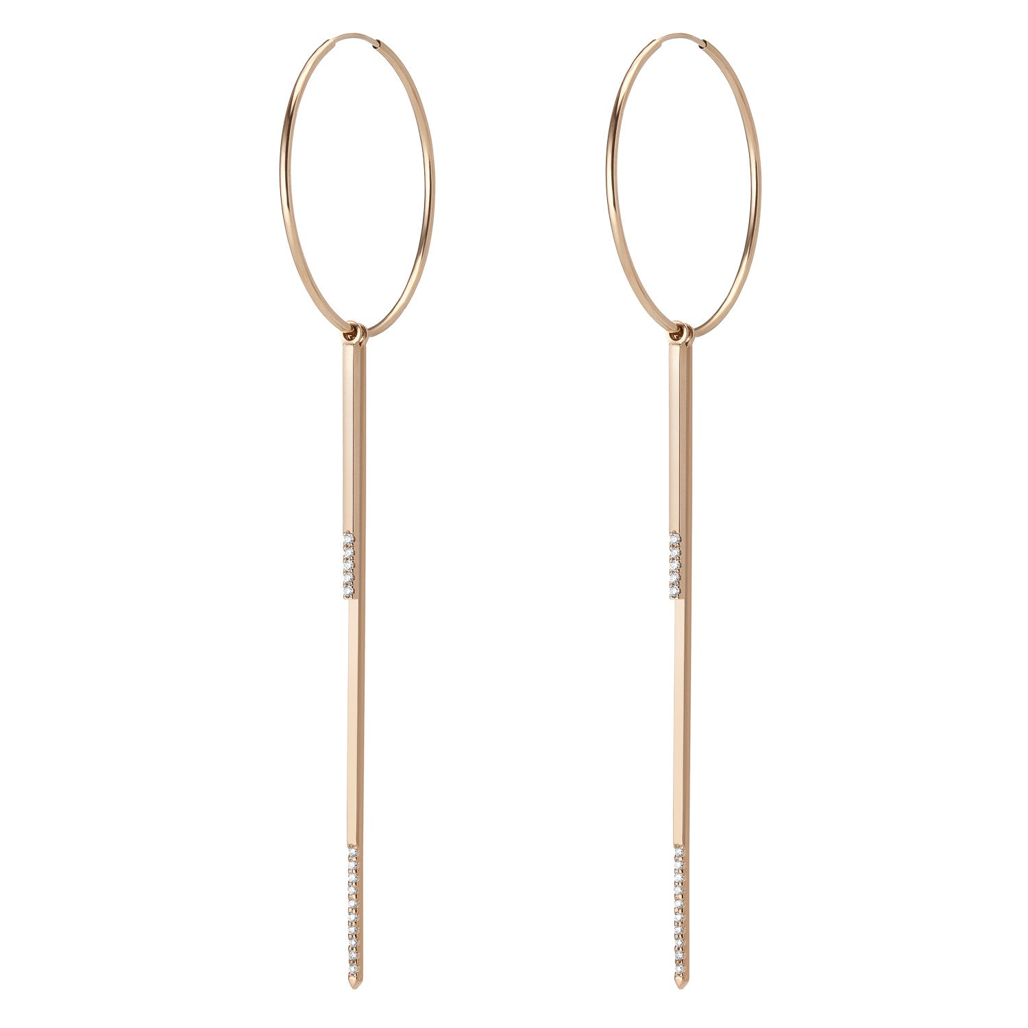 Bi-level Hoop Earring - Gillian Steinhardt Jewelry