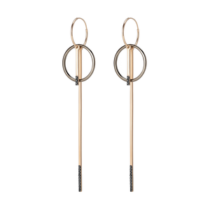 Linear Border Hoop Earring - Gillian Steinhardt Jewelry